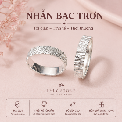 nhẫn bạc trơn